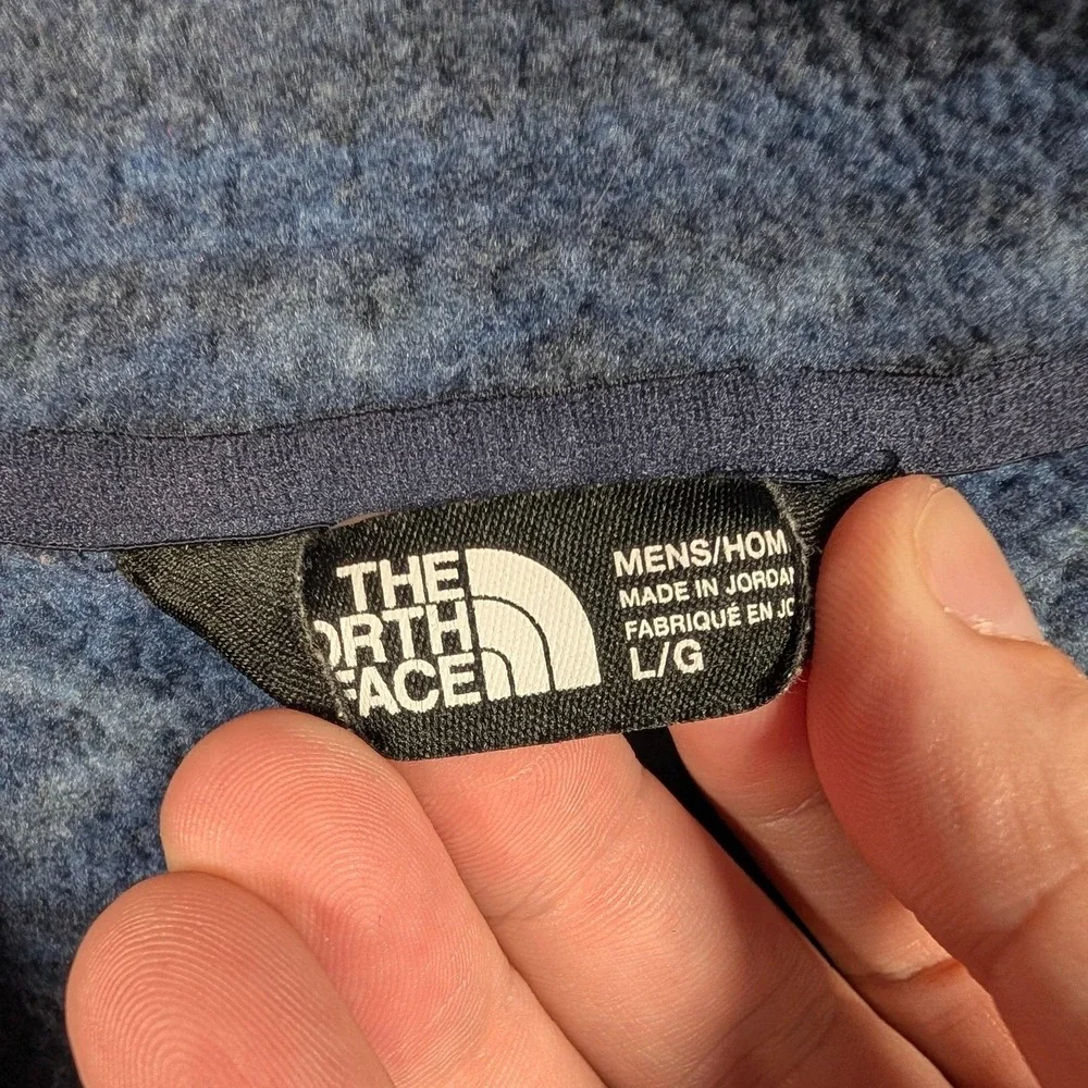 The North Face Pullover Mens‎ Large Blue Fair Isle Aztec 1/4 Zip Tsillan Fleece